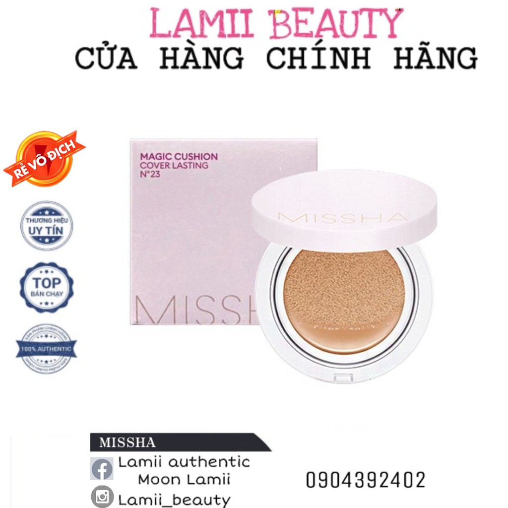 Phấn nước MISSHA MAGIC CUSHION COVER LASTING SPF50+ PA+++