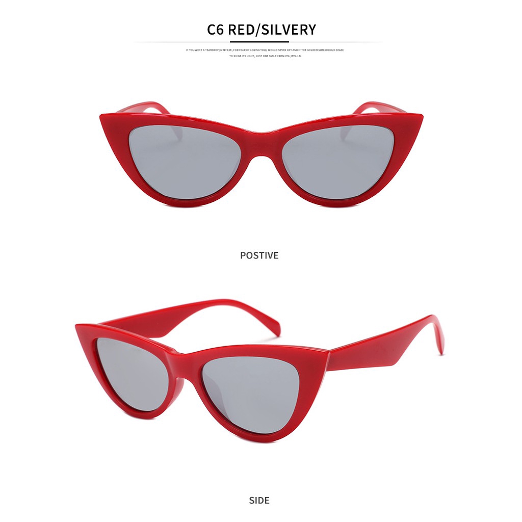 Kính mát mắt mèo phong cách retro thời trang cho nữ Samjune