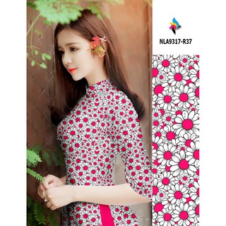 vải áo dài hoa nhí