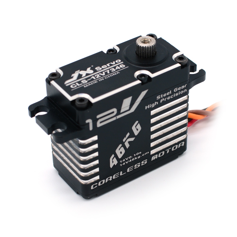 JX CLS-12V7346 46KG 12V 180 Degrees HV High Precision Steel Gear Digital Servo