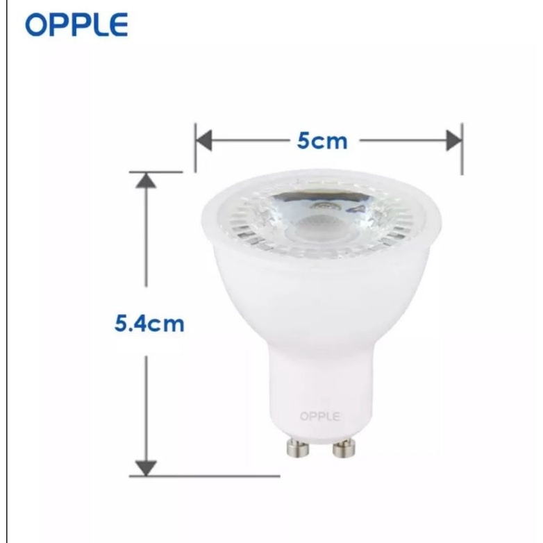 Q1 HCM Bóng Led Gu10 8W Opple. Bóng Chén Led 8W Opple. Bóng Đèn Gu10 8W Opple. Opple.