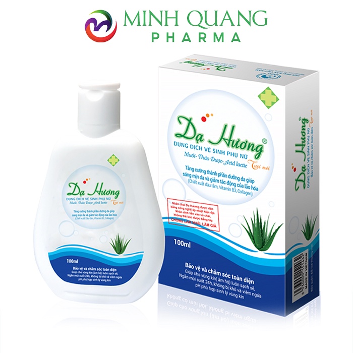 Dung dịch vệ sinh phụ nữ DẠ HƯƠNG sạch khuẩn, thơm lâu 100ml