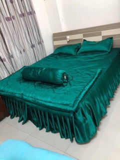 Bộ ga phủ phi lụa ( có mền)