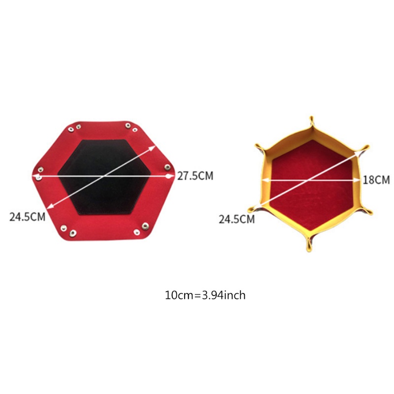 Khay Đựng Kẹo Bằng Nhung Hình Lục Giác Có Thể Gấp Gọn Tiện Dụng