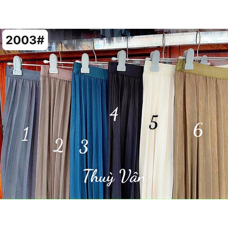 #2003 Chân váy xếp ly chất vải mát loại 1
