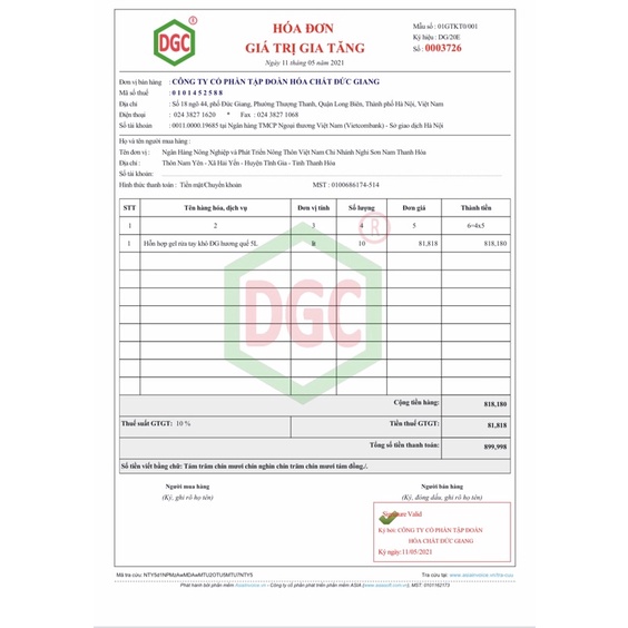 NƯỚC RỬA TAY KHÔ I-CARE (5 LÍT) có hoá đơn VAT | BigBuy360 - bigbuy360.vn