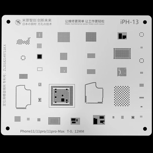 Vỉ iPH-13 làm chân i.Phone 11/ Pro/ Max đủ ic hãng Mijing