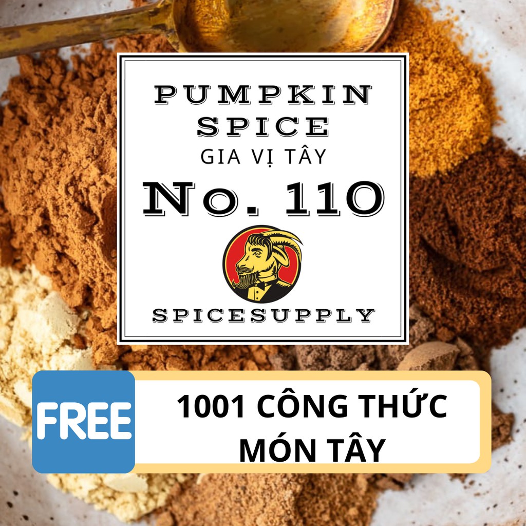 Pumpkin Spice - SPICESUPPLY Việt Nam Gia vị làm Bánh bí ngô Hũ 120ml