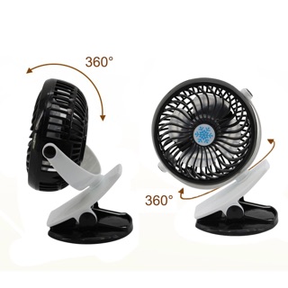 Quạt mini kẹp bàn sạc điện