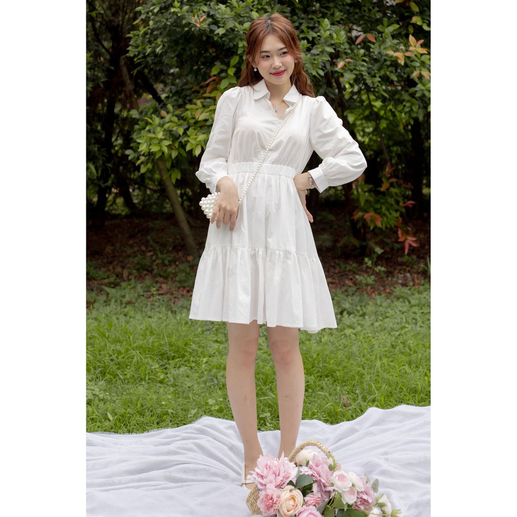 JOYCIE DRESS - VÁY SƠ MI TRẮNG ĐÁNG YÊU