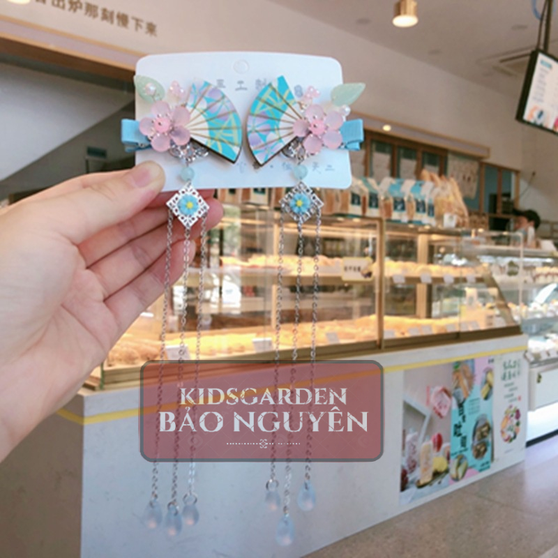 Kẹp tóc đẹp mẫu quạt cho bé gái/bạn nữ phong cách cổ trang/cosplay - KIDSGARDEN BẢO NGUYÊN