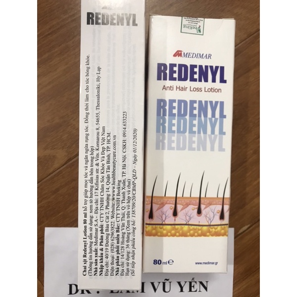 Xịt redenyl dành cho rụng tóc, hói, kích thích mọc tóc - Dr. Lâm Vũ Yến