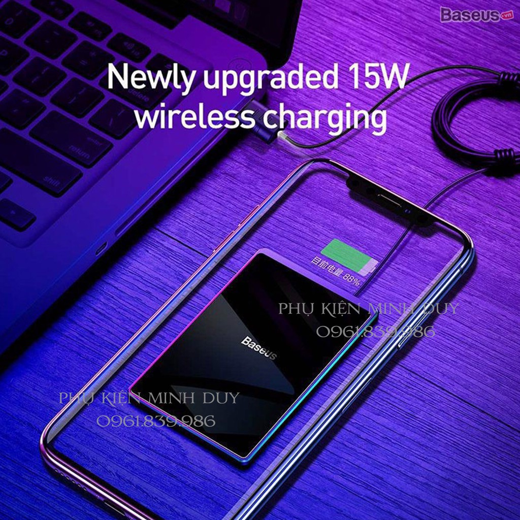 Đế sạc nhanh không dây siêu mỏng Baseus Card Ultra-thin Wireless Charger (15W, 0.3cm Portable Card Design, Qi...)