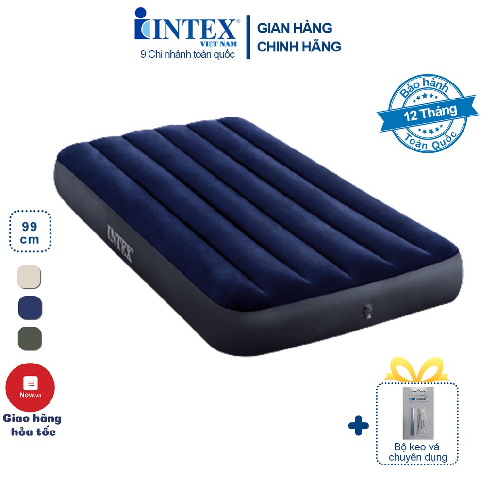 Đệm hơi đơn văn phòng  99cm chính hãng INTEX mã 64757