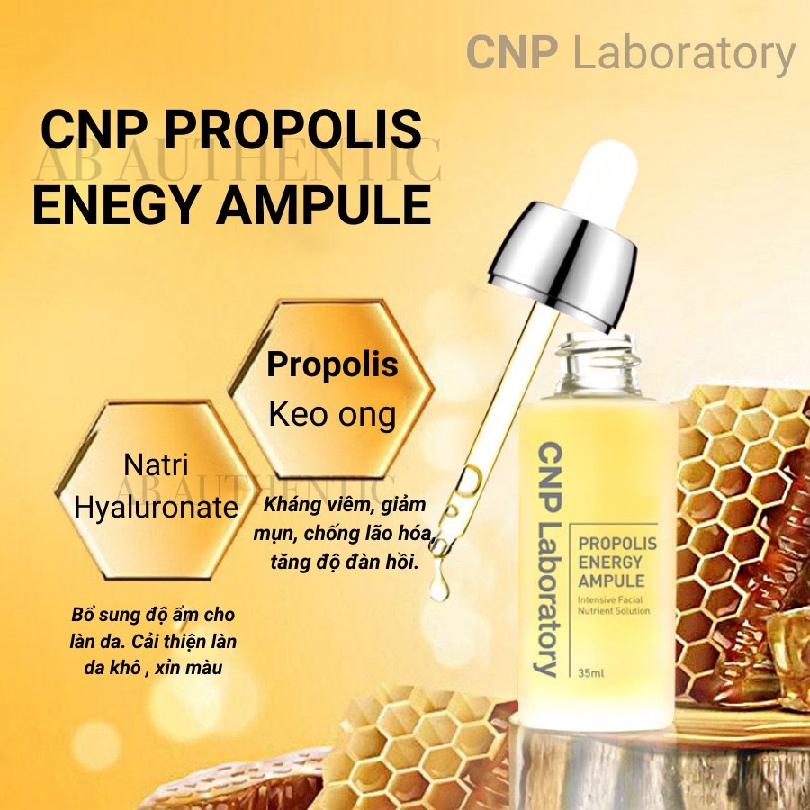 Tinh chất keo ong tái sinh, trẻ hóa da CNP Laboratory Propolis Energy Ampule 5ml- AB Authentic