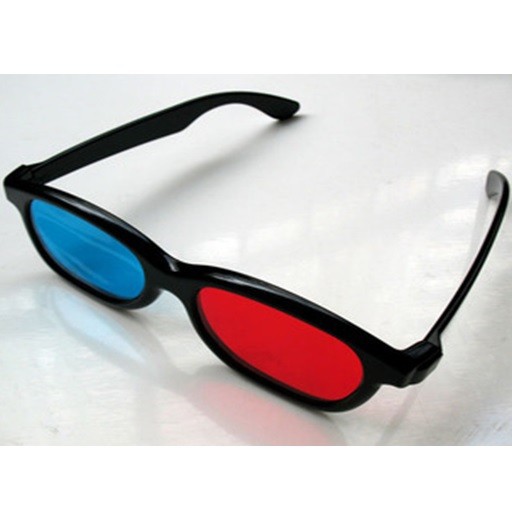 Mắt kính 3D H3 màu đỏ/xanh dương phim 4D HD