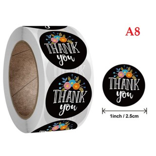 Cuộn 500 tem dán bánh handmade họa tiết hoa
