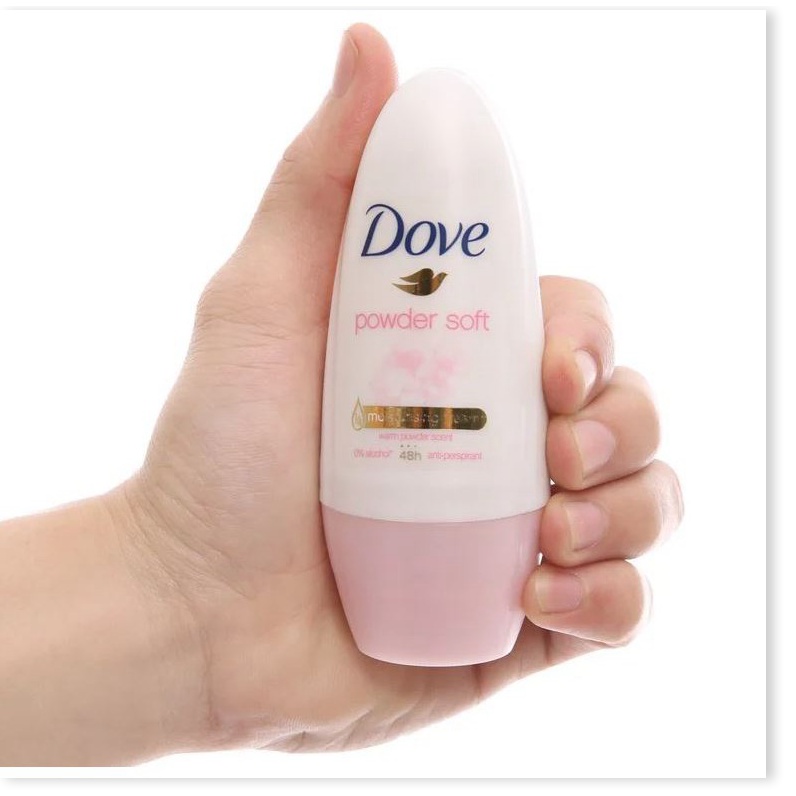 Lăn Khử Mùi Hương Phấn Dưỡng Ẩm Vùng Da Dưới Cánh Tay Dove 40ml