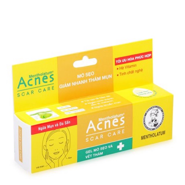 Gel làm mờ sẹo, vết thâm Acnes Mentholatum (12g)