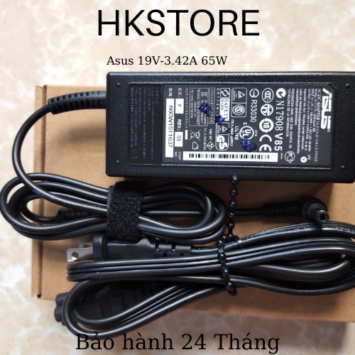 Sạc Laptop Asus 19V-3.42A 65W Asus X401 X441 X551 X451 X550 X450 x555 K40 K42 K43 K45 K46 K50 K52 Q501 S300 K401 K501