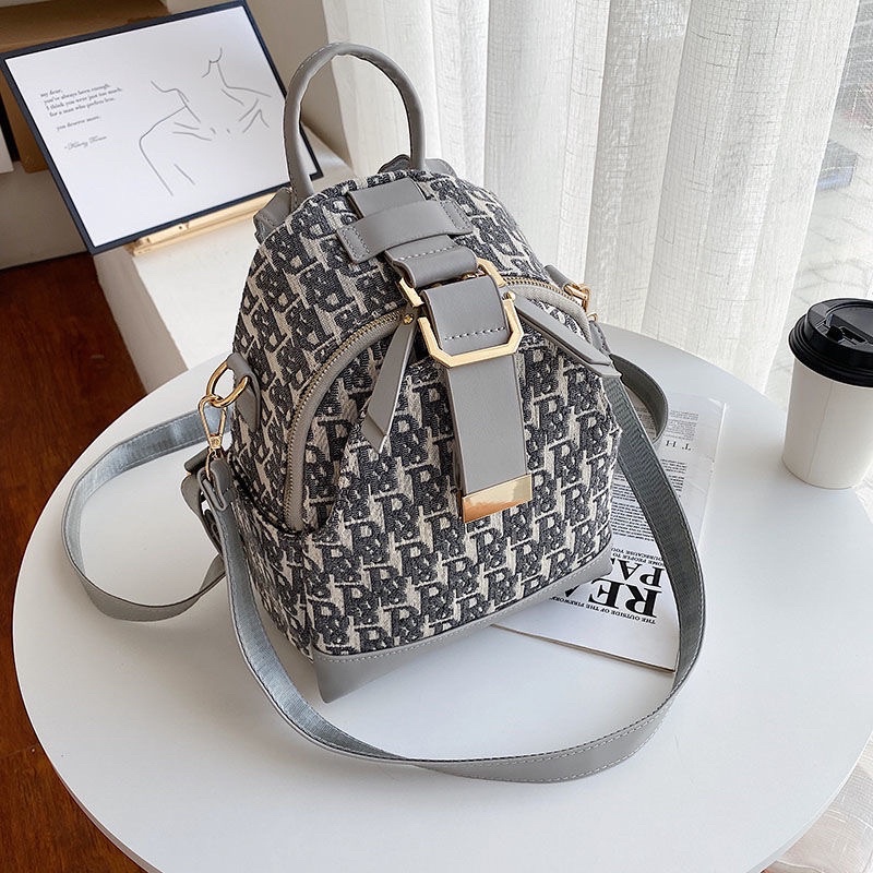 Balo Nữ Thời Trang Cao Cấp VINTAGE Đi Học Giá Rẻ Balo mini vải kẻ caro phong cách hàn quốc