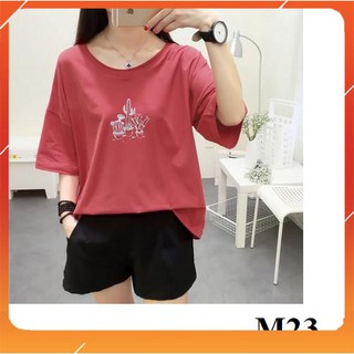 Áo Phông Nữ ⚡MẶC LÀ THÍCH⚡ Áo thun nữ tay ngắn vải mịn mát không bị xù in hình xương rồng M23