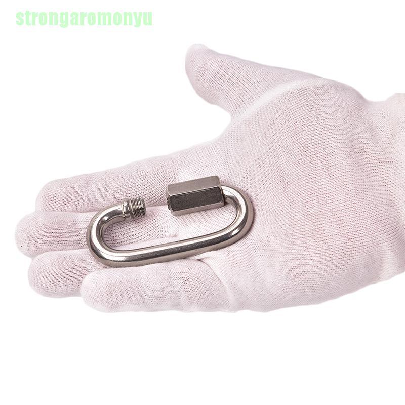 Móc Khóa Carabiner Dùng Leo Núi Bằng Thép Không Gỉ