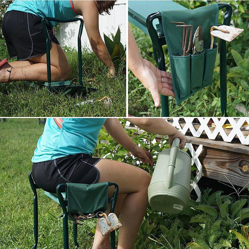 Ghế Đẩu 2 Trong 1 Có Thể Gập Lại Tiện Dụng Cho Sân Vườn