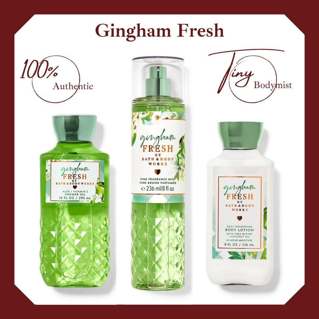 Bộ sản phẩm xịt thơm toàn thân bodymist Bath &amp; Body Works:Gingham Fresh  36ml- 236ml