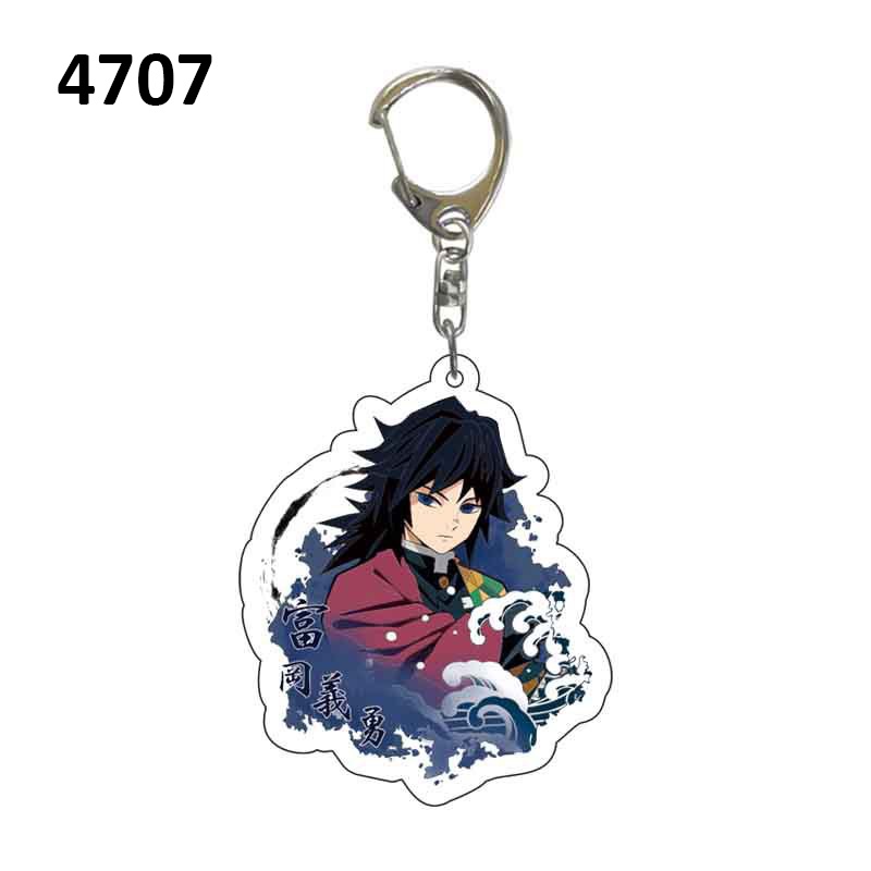 Demon slayer Móc Chìa Khóa Bằng acrylic In Họa Tiết Hoạt Hình Nhật Bản