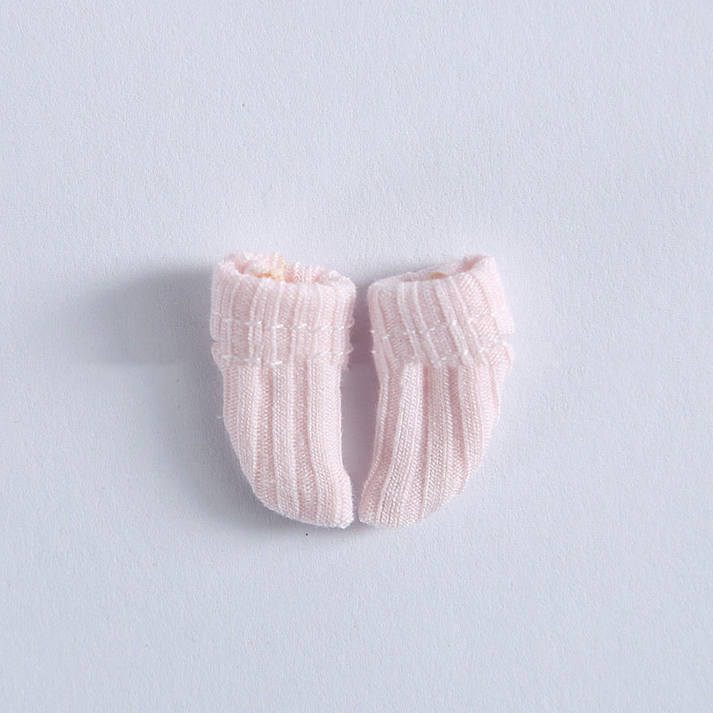 Tất trắng cho búp bê BJD ob11 1/12