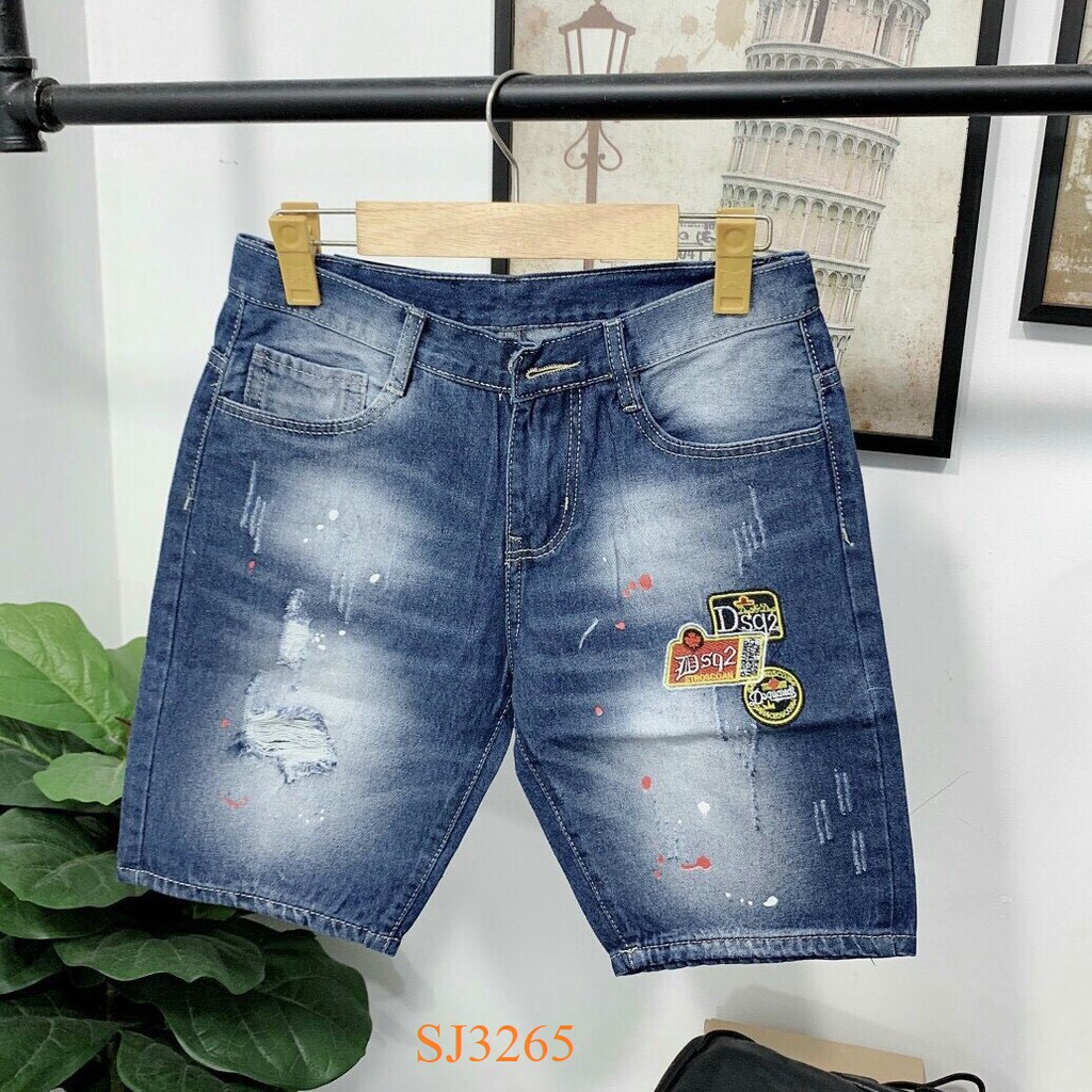 Quần short jeans bò nam thêu đẹp | BigBuy360 - bigbuy360.vn