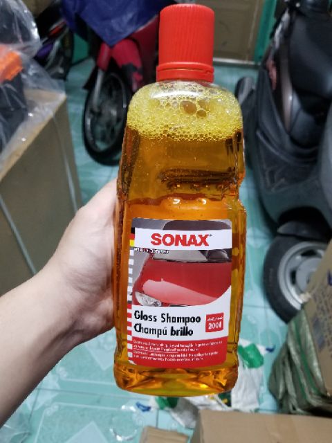 Nước rửa xe sonax 1 lít siêu sach