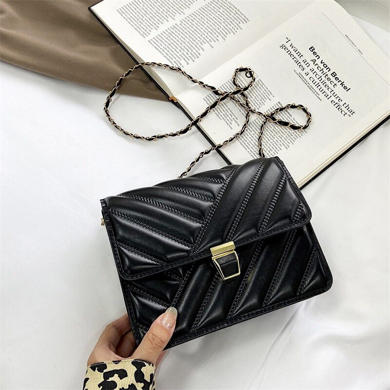 JASMIN NOIR  Túi đeo vai  hình vuông cỡ nhỏ kiểu retro thời trang cho nữ