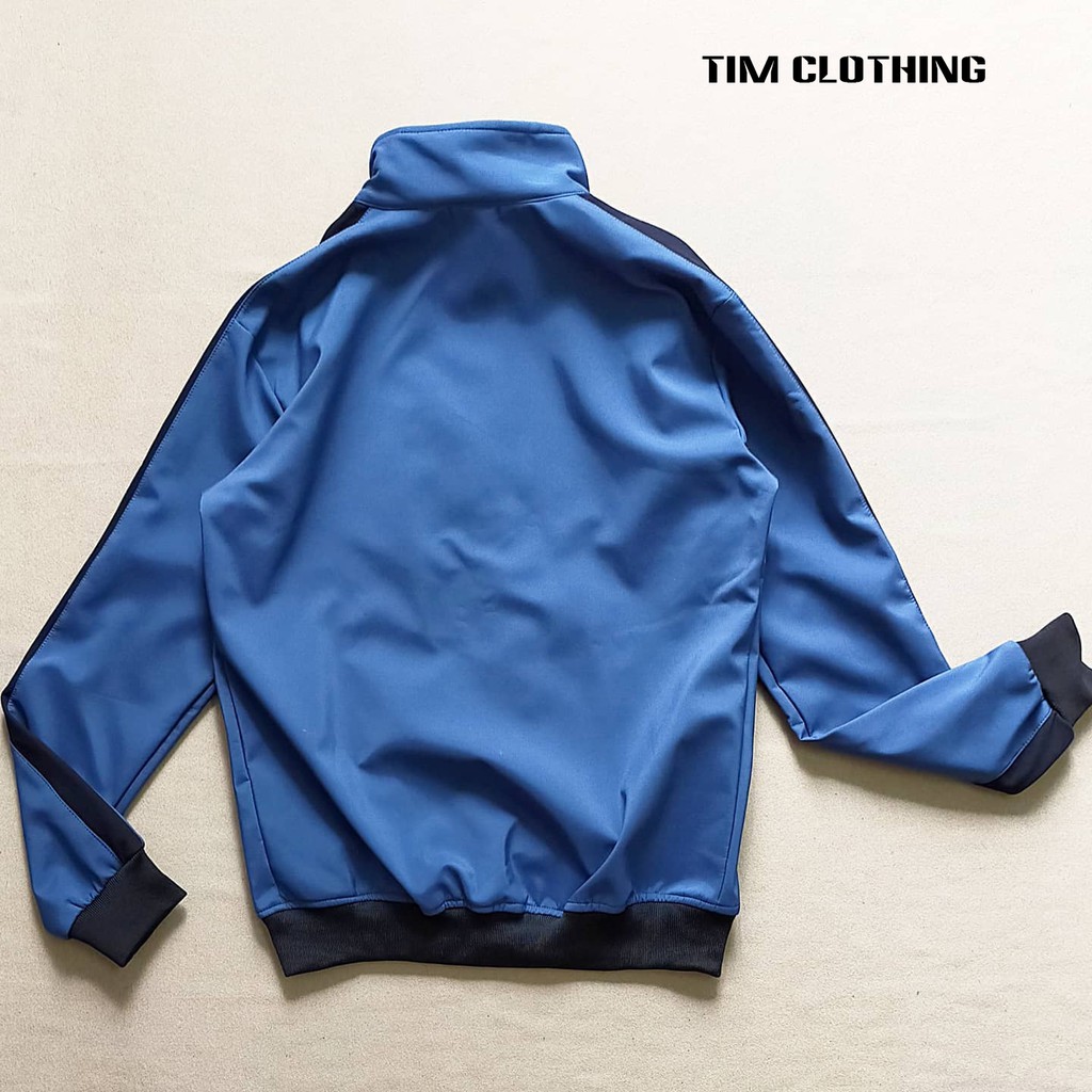 Áo khoác Nam xanh phối đen, có bigsize tới 95kg, chất nỉ ép ngoại dày dặn, trượt nước. (chống thấm nhẹ) | BigBuy360 - bigbuy360.vn