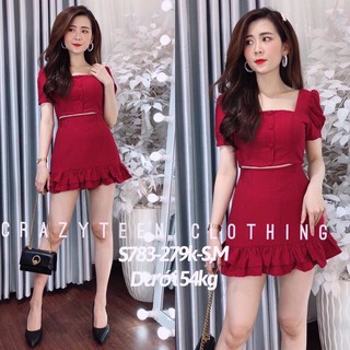 Sét váy áo chất cát hàn croptop cực HOT