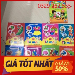 Bộ 8 Quyển Tập Tô Màu -Tô Số -Tô Chữ -Dành cho bé từ 3-6 tuổi