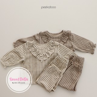 Bộ pyjama Bly Peekaboo pyjama trẻ em nội địa Hàn