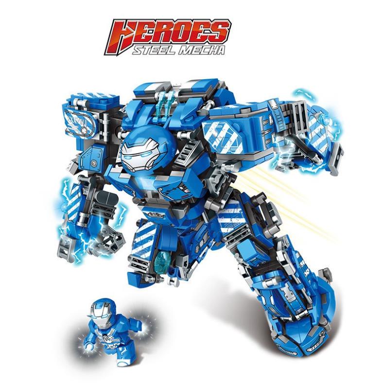 BỘ ĐỒ CHƠI XẾP HÌNH Mô Hình LEGO Người Sắt, Lắp Ráp Mô Hình Iron man, ROBOT Hulkbuster