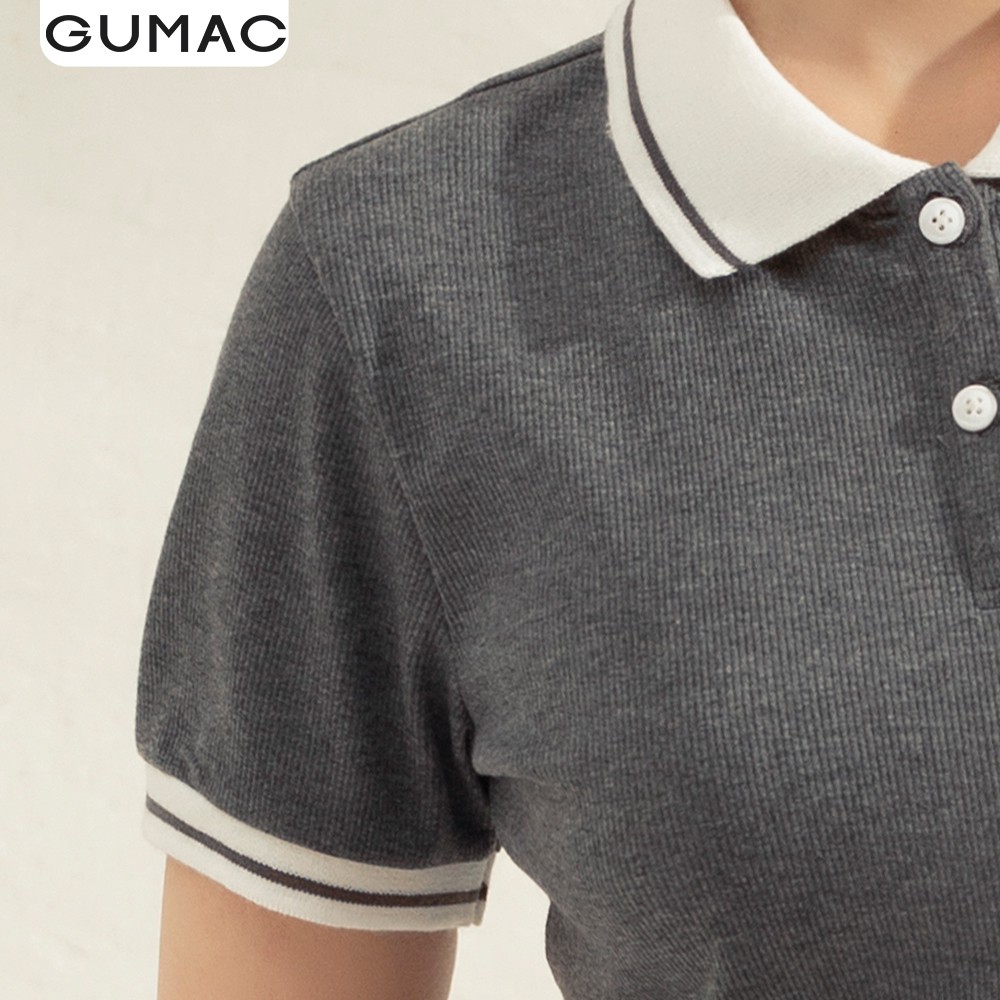 [Mã WAGU12 giảm 20% tối đa 50k đơn 150k] Đầm thun gân polo DA1173 GUMAC | BigBuy360 - bigbuy360.vn