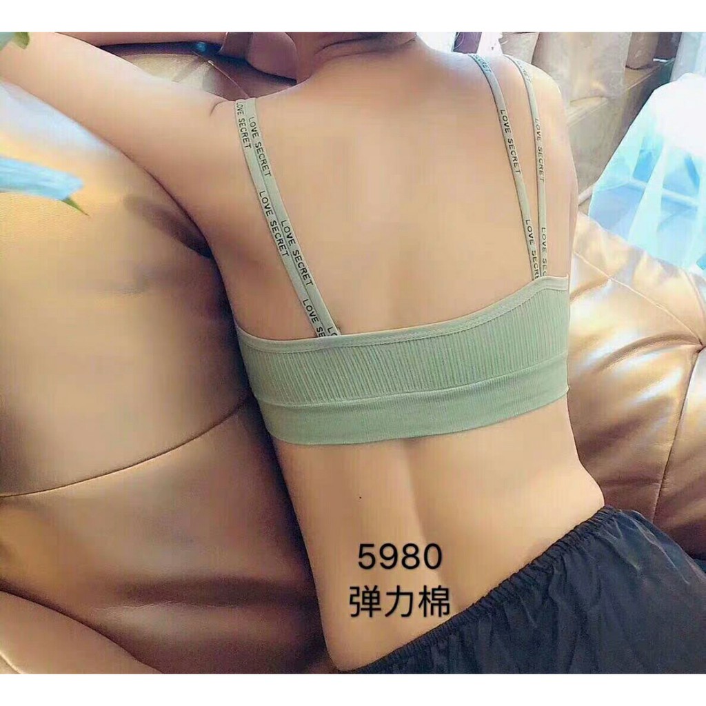 Áo Bra Dây Đôi In Chữ Bra len tăm hai dây 1906 | BigBuy360 - bigbuy360.vn