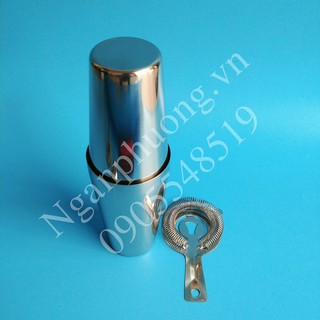 Combo dụng cụ chặn đá nhỏ và shaker 2 mảnh inox