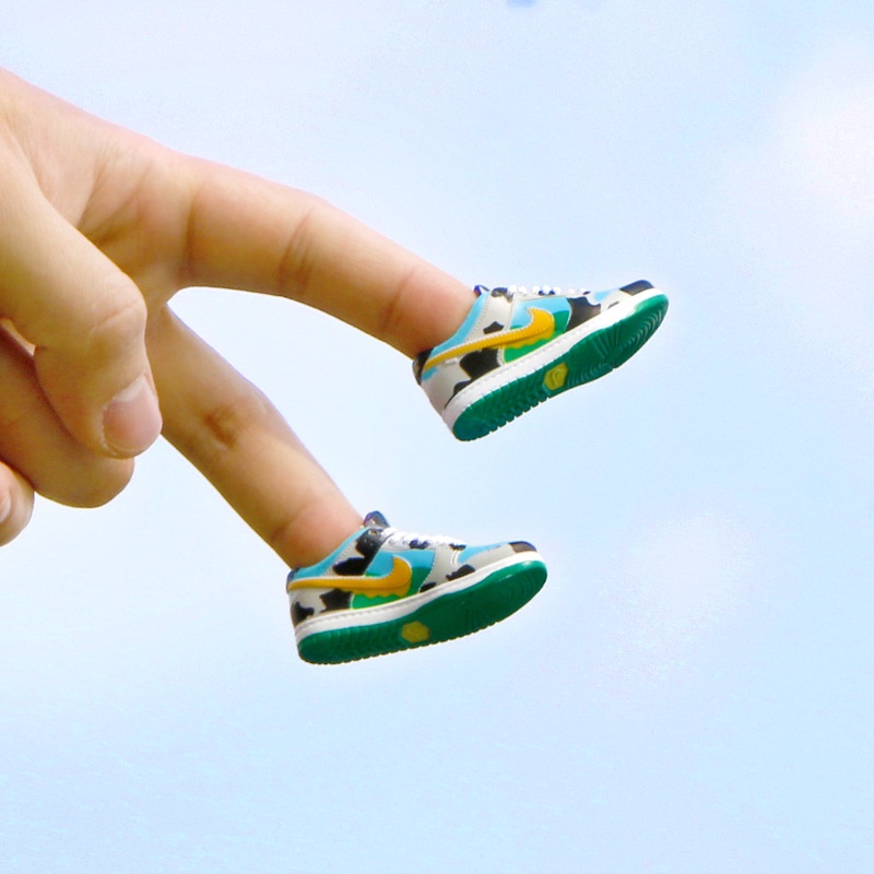 Mô Hình Giày Trượt Ván/Giày Thể Thao AJ Cổ Thấp Hình Que Kem 3D Mini Sáng Tạo Sáng Tạo