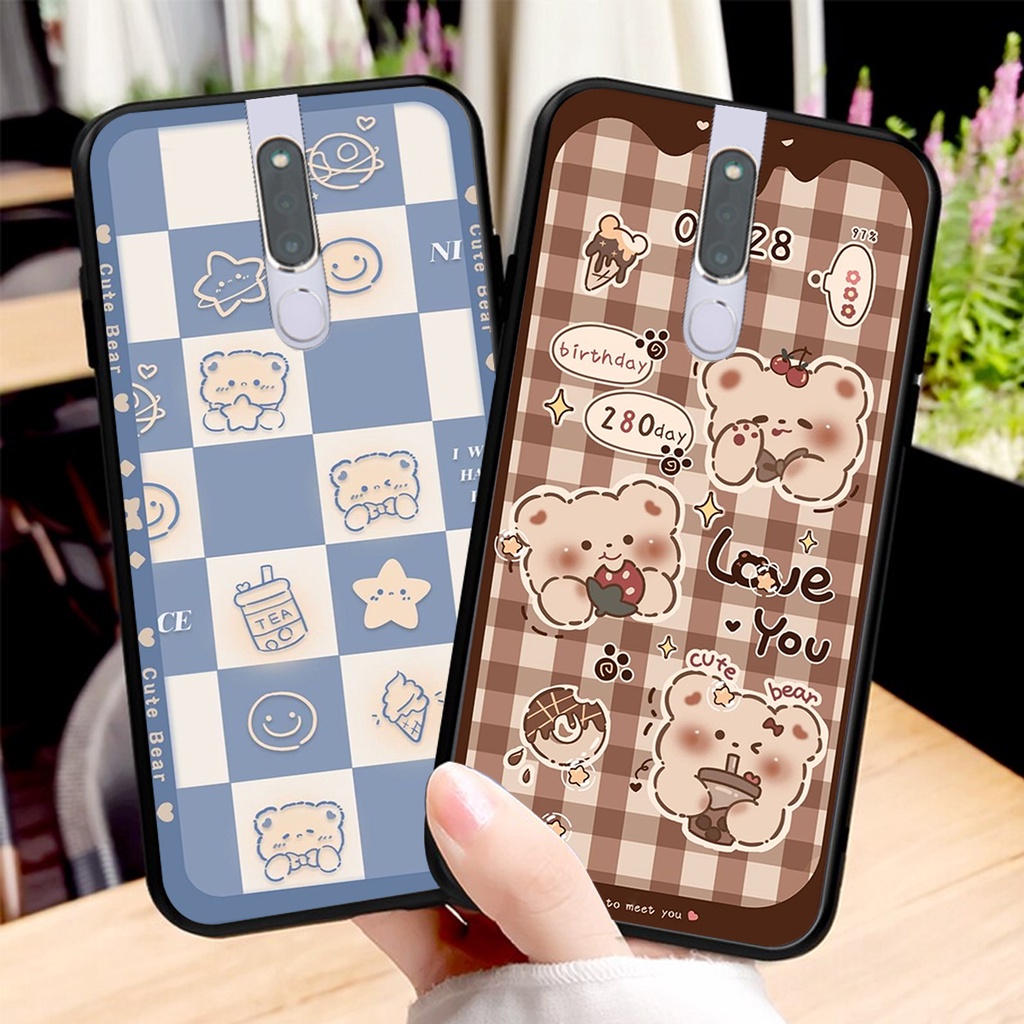 Ốp lưng Oppo F11 PRO in hình 3D GẤU cute be@r, soda, happy day cực hot ,thời thượng