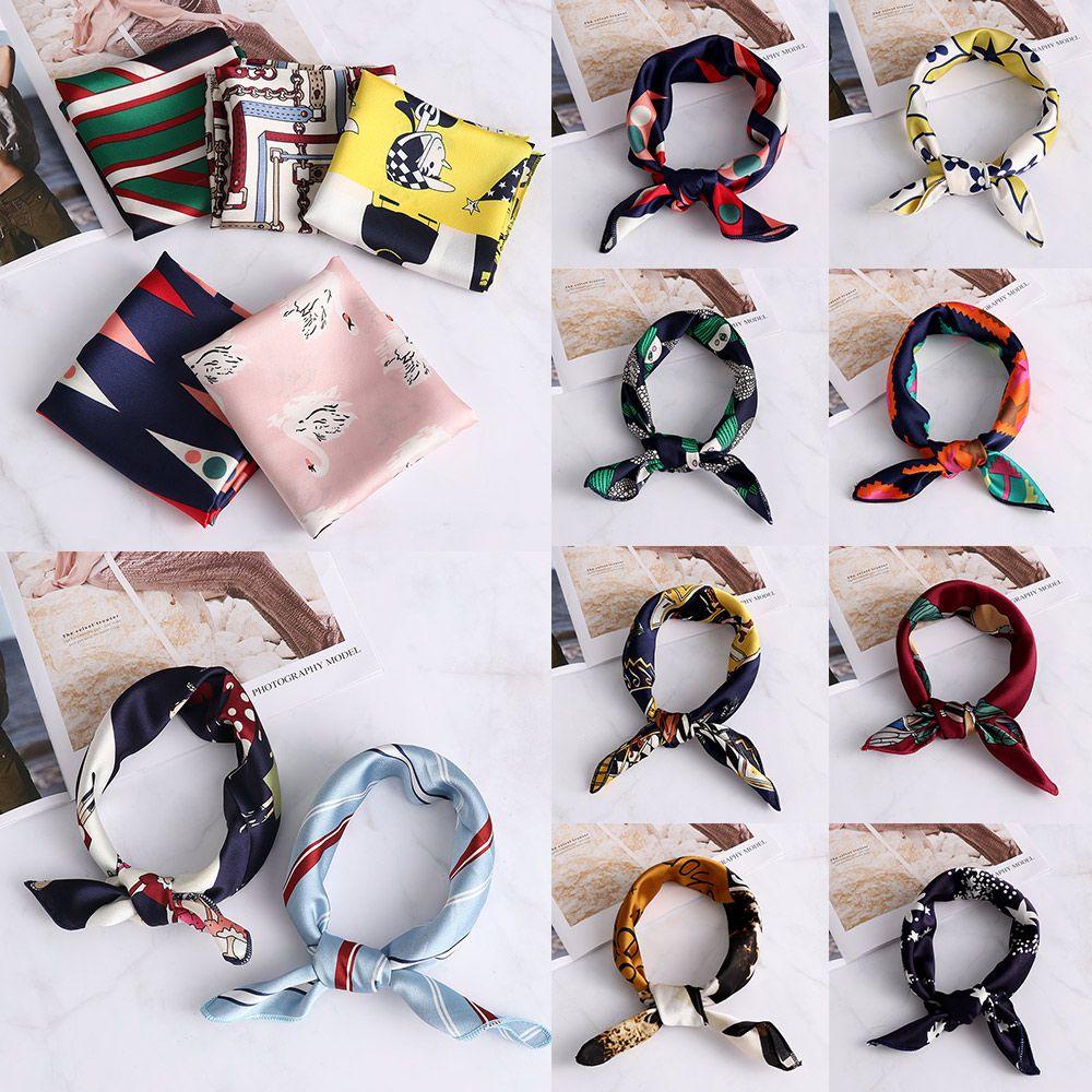MAXG Khăn Choàng Cổ Hình Vuông Cỡ Nhỏ Phong Cách Vintage Thời Trang Cho Nữ