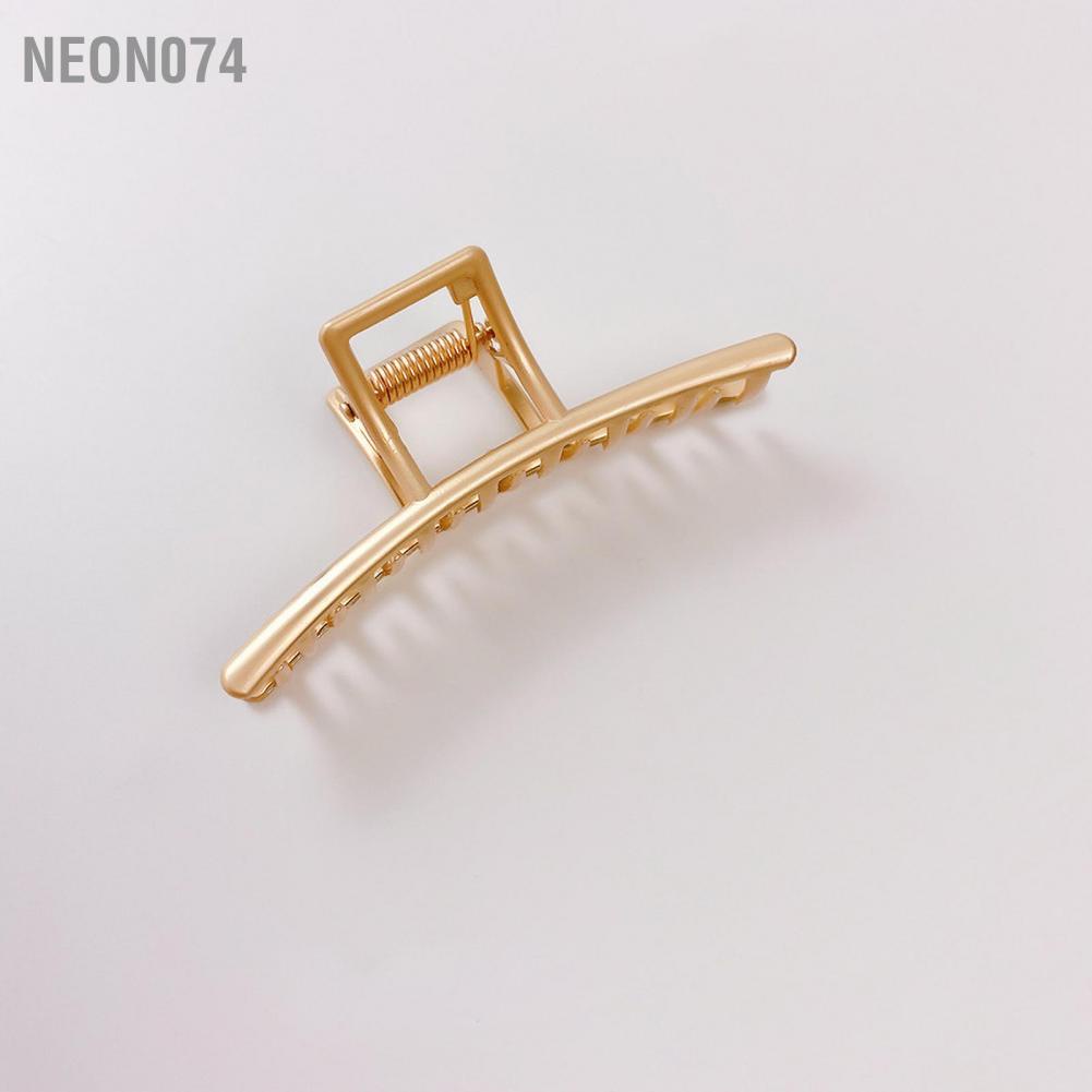 Neon074 Kẹp Tóc Kim Loại Nửa Búi Màu Vàng Nonslip Mũ bảo hiểm cho phụ nữ dài dày mỏng