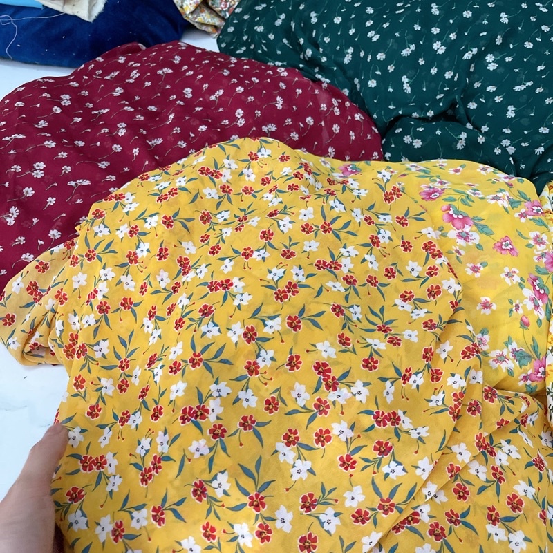 vải von hoa nhí siêu đẹp