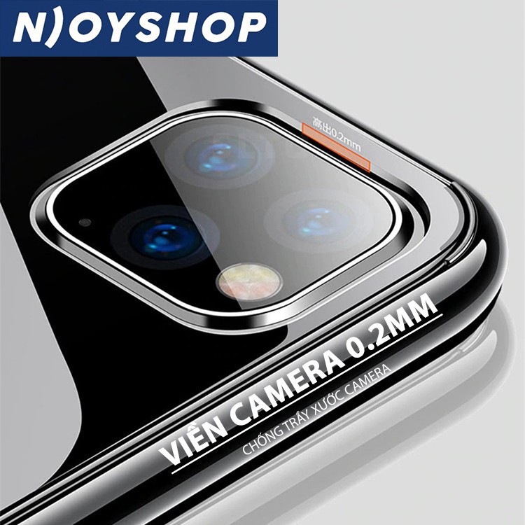 Ốp Lưng Trong Suốt Crystal Chống Ố Vàng Chất Liệu Cao Su Dẻo Cho iPhone 13 Pro Max 12 Pro Max 11 Pro Max Njoyshop