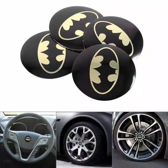 1 Bộ Biểu Tượng Batman Trang Trí Bánh Xe Hơi