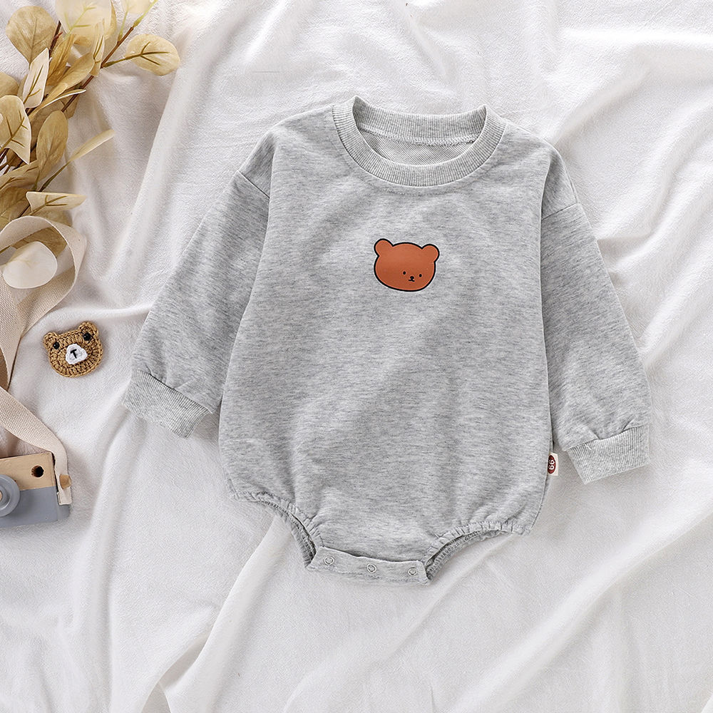 Áo Liền Quần Tay Dài Hoạ Tiết Kẻ Sọc Cho Trẻ Sơ Sinh